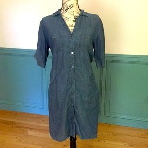 J. Jill denim button down dress